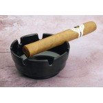 Winco MAS-4K Stackable Ashtray, Black Melamine, 4(d) inch, 12 each