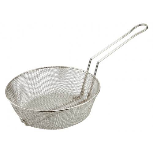Winco MSB-08F Fine Mesh Culinary Basket, Nickel Plated Steel, 17.25(w) x 7.88(d) x 4.13(h) inch