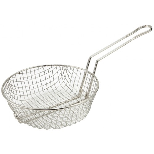 Winco MSB-10 Coarse Mesh Culinary Basket, Nickel Plated Steel, 18.88(w) x 9.88(d) x 4.5(h) inch