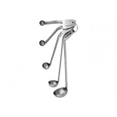 Winco MSL-5S Mini Ladle Set, 5-PC, Stainless Steel, includes (1)1/8 tsp, (1)1/4 tsp, (1)1/2 tsp, (1)1 tsp, (1)1 Tbsp