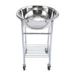 Winco MXBS-30 Stand with Casters, Fits 30qt Mixing Bowl, 22(d) x 32(h) inch