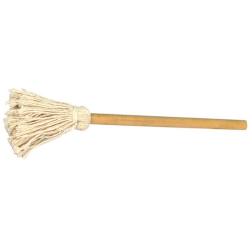 Winco OM-13 Oil Mop, Wooden Handle