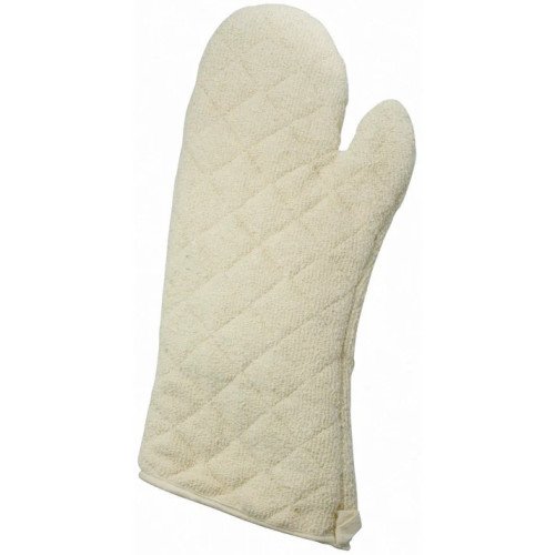 Winco OMT-17 17 inch Terry Cloth Oven Mitt with Silicone Lining, 2 each