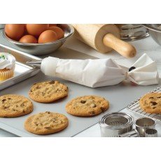 Winco PBC-12 12 inch Pastry Bag, Cotton with Plastic Coating, 12 each