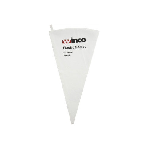 Winco PBC-18 18 inch Pastry Bag, Cotton with Plastic Coating, 12 each