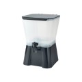Winco PBD-3SK Square Beverage Plastic Dispenser, (3)Gallon(s), 13(w) x 13(d) x 12(h) inch, NSF Listed