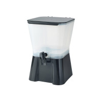 Winco PBD-3SK Square Beverage Plastic Dispenser, (3)Gallon(s), 13(w) x 13(d) x 12(h) inch, NSF Listed