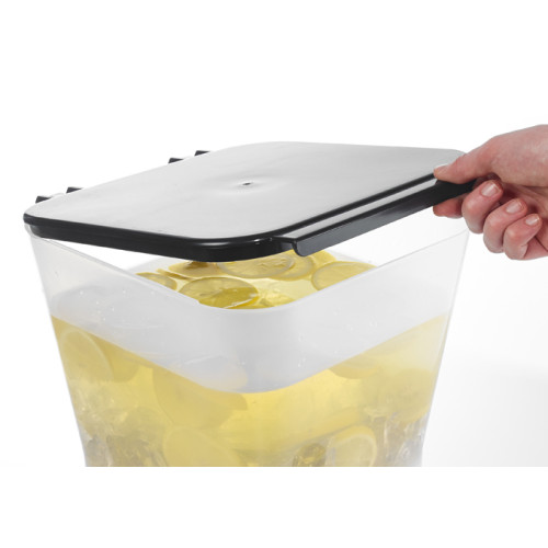 Winco PBD-3SK Square Beverage Plastic Dispenser, (3)Gallon(s), 13(w) x 13(d) x 12(h) inch, NSF Listed