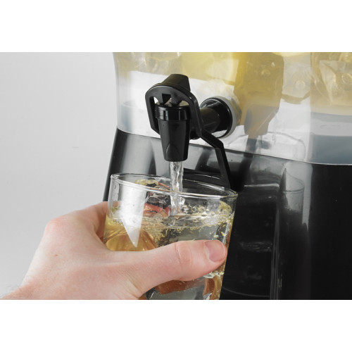 Winco PBD-3SK Square Beverage Plastic Dispenser, (3)Gallon(s), 13(w) x 13(d) x 12(h) inch, NSF Listed