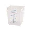 Winco PCSC-18C Storage Container, 18qt, Square, Clear Polycarbonate, NSF Listed