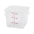 Winco PCSC-6C Storage Container, 6qt, Square, Clear Polycarbonate, NSF Listed