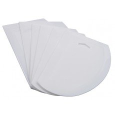 Winco PDS-7 Dough Scraper, Large, White Plastic, NSF Listed, 6 each