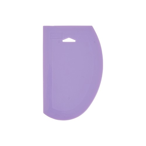 Winco PDS-7P Dough Scraper, Allergen-Free, Purple Plastic, 7-1/2(w) x 4-3/4(d) inch, NSF Listed, 6 each