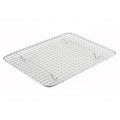 Winco PGW-810 Chrome-Plated Pan Grate, Fits on Half Size Steam Table Pan, 8(w) x 10(d) x 0.38(h) inch, 4 each
