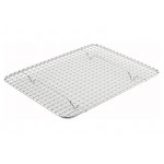 Winco PGW-810 Chrome-Plated Pan Grate, Fits on Half Size Steam Table Pan, 8(w) x 10(d) x 0.38(h) inch, 4 each