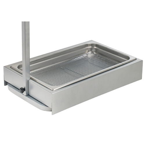 Winco PGW-810 Chrome-Plated Pan Grate, Fits on Half Size Steam Table Pan, 8(w) x 10(d) x 0.38(h) inch, 4 each