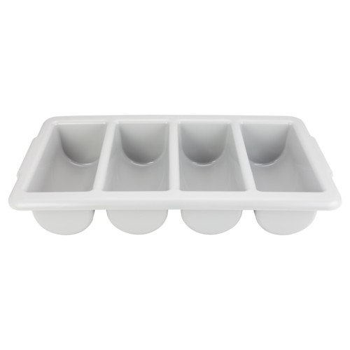 Winco PL-4B Cutlery Bin, (4)Compartment(s), Grey Plastic