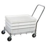 Winco PL-6N Dough Box, White PP, 25-1/2(w) x17-1/2(d) x 6(h) inch, NSF Listed