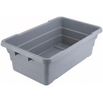Winco PL-8 Lug Box, Nesting Polypropylene, Gray, 24(w) x 15(d) x 8(h) inch,  NSF Listed