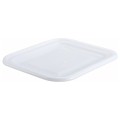 Winco PL-MBC Lid Fits on Mini Bin, White Polypropylene, 14.75(w) x 12.75(d) x 1.06(h) inch