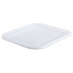 Winco PL-MBC Lid Fits on Mini Bin, White Polypropylene, 14.75(w) x 12.75(d) x 1.06(h) inch