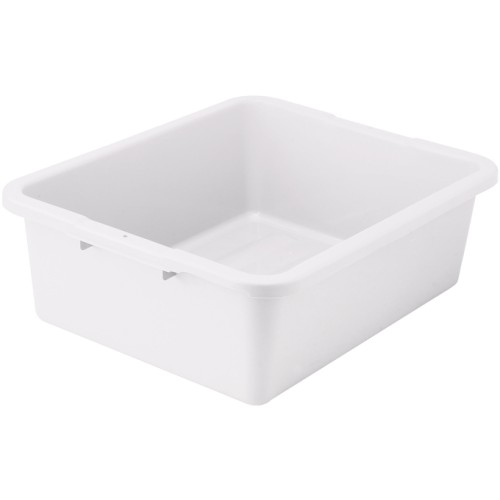 Winco PLW-7K Dish Box, Heavyweight, White Polypropylene, Freezer Safe, 21(w) x 17(d) x 7(h) inch, NSF Listed