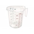 Winco PMCP-50 (1)Pint(s) Polycarbonate Measuring Cup with Color Graduations, 5.13(w) x 3.75(d) x 4.88(h) inch, NSF Listed, 2 each