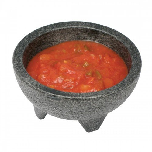 Winco PMSB-10 Molcajete Salsa Bowl, 10oz, 5.13(w) x 5.13(d) x 2.5(h) inch, NSF Listed, 4 each