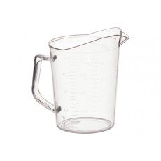 Winco PMU-100 Measuring Cup, 1qt, Clear Polycarbonate, NSF Listed