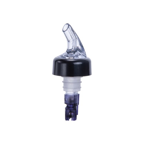 Winco PPA-113 1-1/8 oz. Measured Pourer, Purple Tail, 12 each