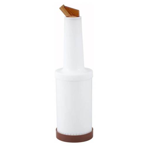 Winco PPB-1B (1)qt(s) Liquor/Juice Pour Bottle, Brown Spout & Lid, 1 each