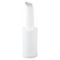 Winco PPB-1W (1)qt(s) Liquor/Juice Pour Bottle, White Spout & Lid, 1 each