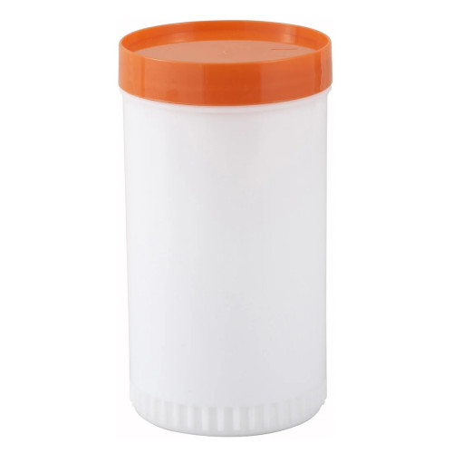 Winco PPB-2O (2)qt(s) Liquor/Juice Pour Bottle, Orange Spout & Lid, 1 each