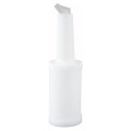Winco PPB-2W (2)qt(s) Liquor/Juice Pour Bottle, White Spout & Lid, 1 each