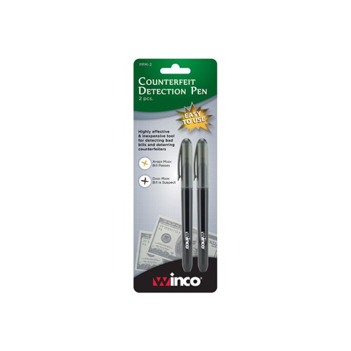 Winco PPM-2 Counterfeit Detection Pen, 2 each