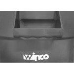 Winco PTC-32G Commercial Trash Can, (32)Gallon(s), Large, Heavy-Duty, Round, Gray, HDPE