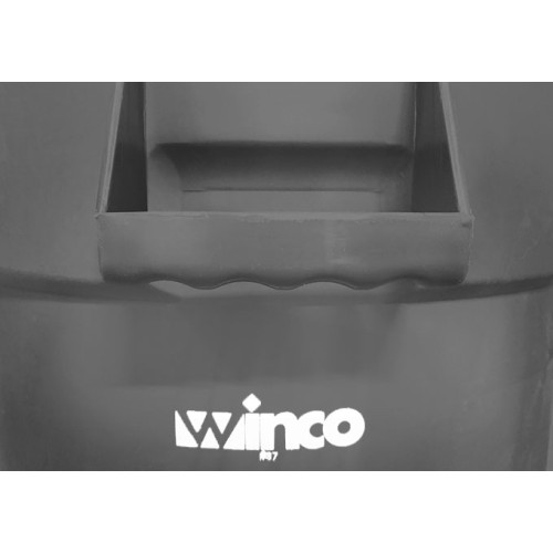 Winco PTC-32G Commercial Trash Can, (32)Gallon(s), Large, Heavy-Duty, Round, Gray, HDPE