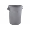 Winco PTC-32G Commercial Trash Can, (32)Gallon(s), Large, Heavy-Duty, Round, Gray, HDPE