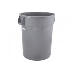 Winco PTC-32G Commercial Trash Can, (32)Gallon(s), Large, Heavy-Duty, Round, Gray, HDPE
