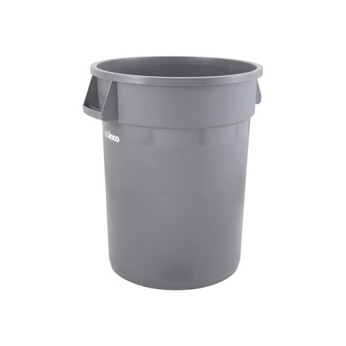 Winco PTC-32G Commercial Trash Can, (32)Gallon(s), Large, Heavy-Duty, Round, Gray, HDPE