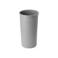 Winco PTCR-22G Trash Can, (22)Gallon(s), Slim Round, Gray Plastic
