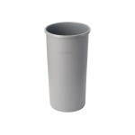Winco PTCR-22G Trash Can, (22)Gallon(s), Slim Round, Gray Plastic