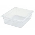 Winco SP7204 Half Size Clear Polycarbonate Food Pan, 12-3/4(w) x 10-3/8(d) x 3-1/2(h) inch, NSF Listed