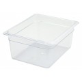 Winco SP7206 Half Size Clear Polycarbonate Food Pan, 12-3/4(w) x 10-3/8(d) x 5-1/2(h) inch, NSF Listed