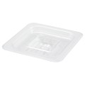 Winco SP7600S Clear Polycarbonate Solid Cover, Fits on Sixth Size Food Pan, 6.88(w) x 6.38(d) x 1(h) inch, NSF Listed