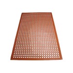 Winco RBM-35R-R Floor Mats, Rubber, Beveled Edge, Red Color, Rolled