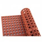 Winco RBM-35R-R Floor Mats, Rubber, Beveled Edge, Red Color, Rolled