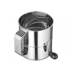 Winco RFS-8R (8)Cup(s) Rotary Sifter, Stainless Steel Rotary Sifter, 7.88(w) x 8.5(d) x 7.13(h) inch