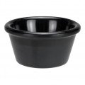 Winco RP-4K Ramekin, 4oz, Black Melamine, Plain, NSF Listed, 12 each