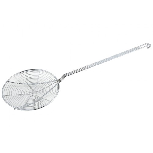Winco SCF-9 Spiral Round Wire Skimmer, Nickel Plated, 23(w) x 9(d) x 4(h) inch